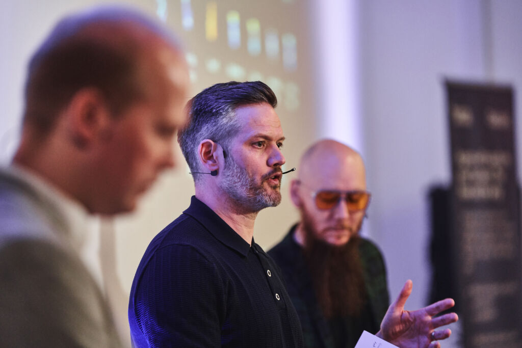 Andy Crossley speaking at Big Data London 2024.